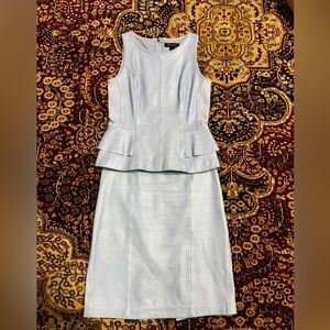 WHBM leather skirt, size 4, worn, but good condition. Matching top is available